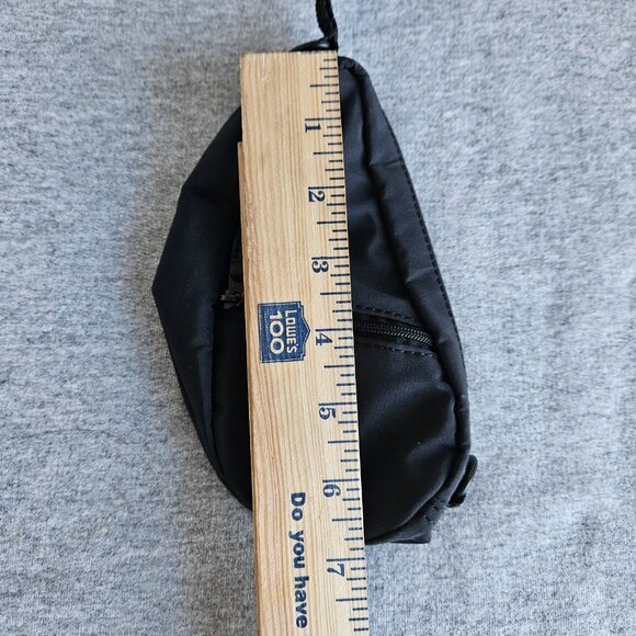 LL Bean Sling Bag Womens Small Y2K Lightweight Travel Pouch Wristlet Vintage Blk - Picture 3 of 7